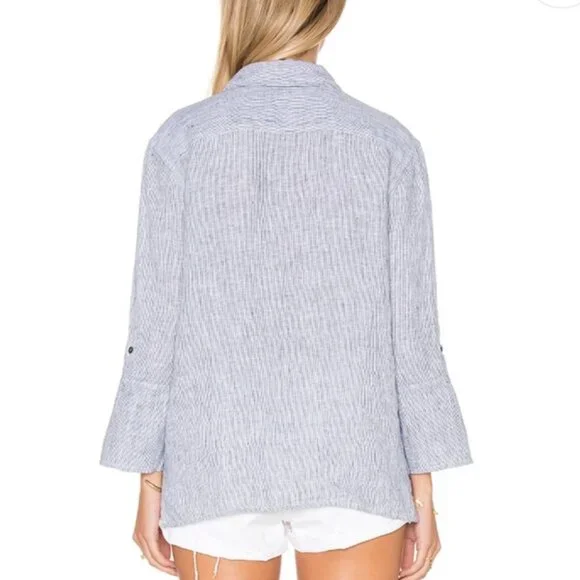 James Perse Women's Striped Blouse - Picture 2 of 12